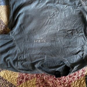 Blue Long Sleeve Top